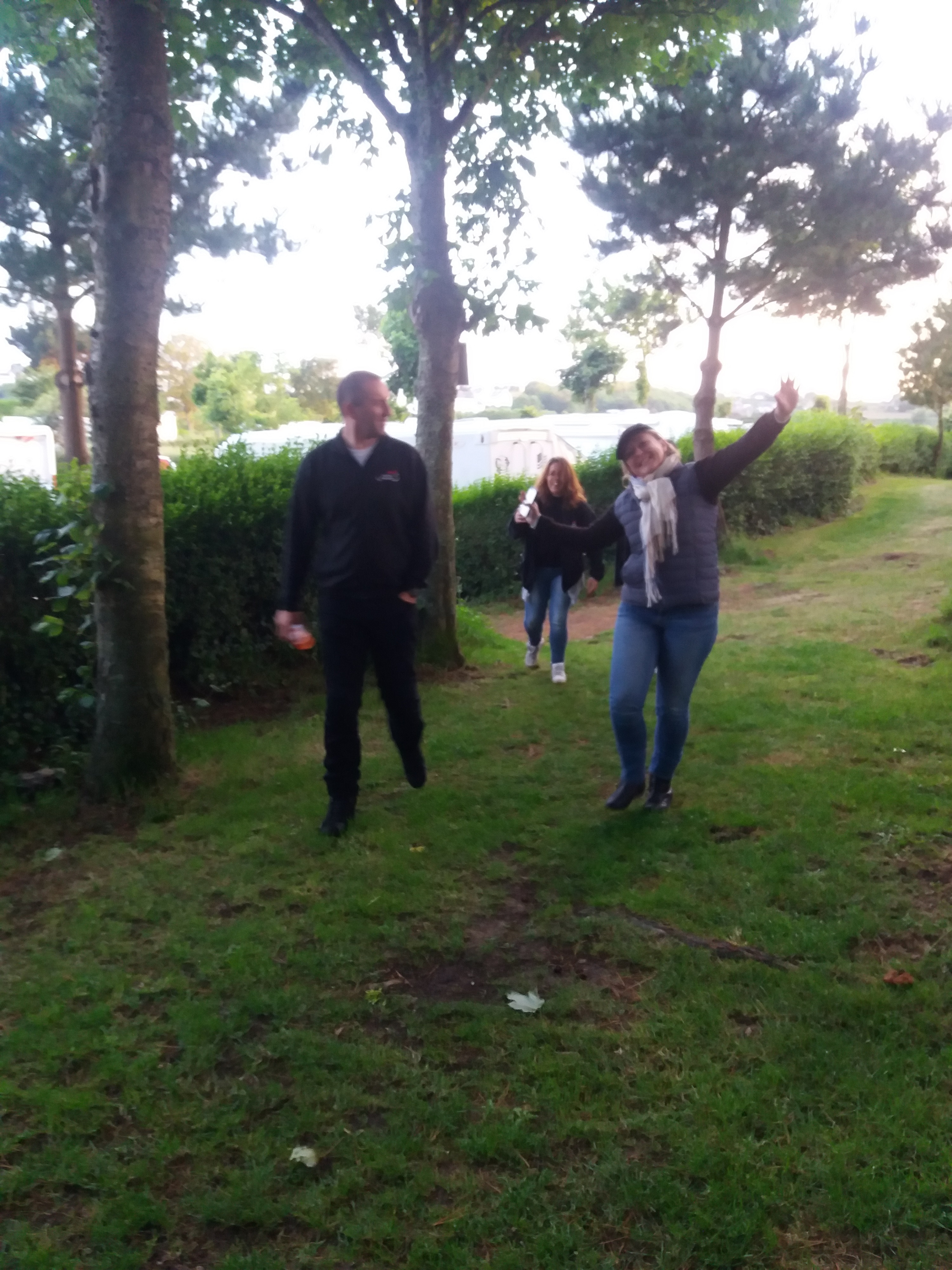 Balade dans le camping pour admirer le coucher du soleil