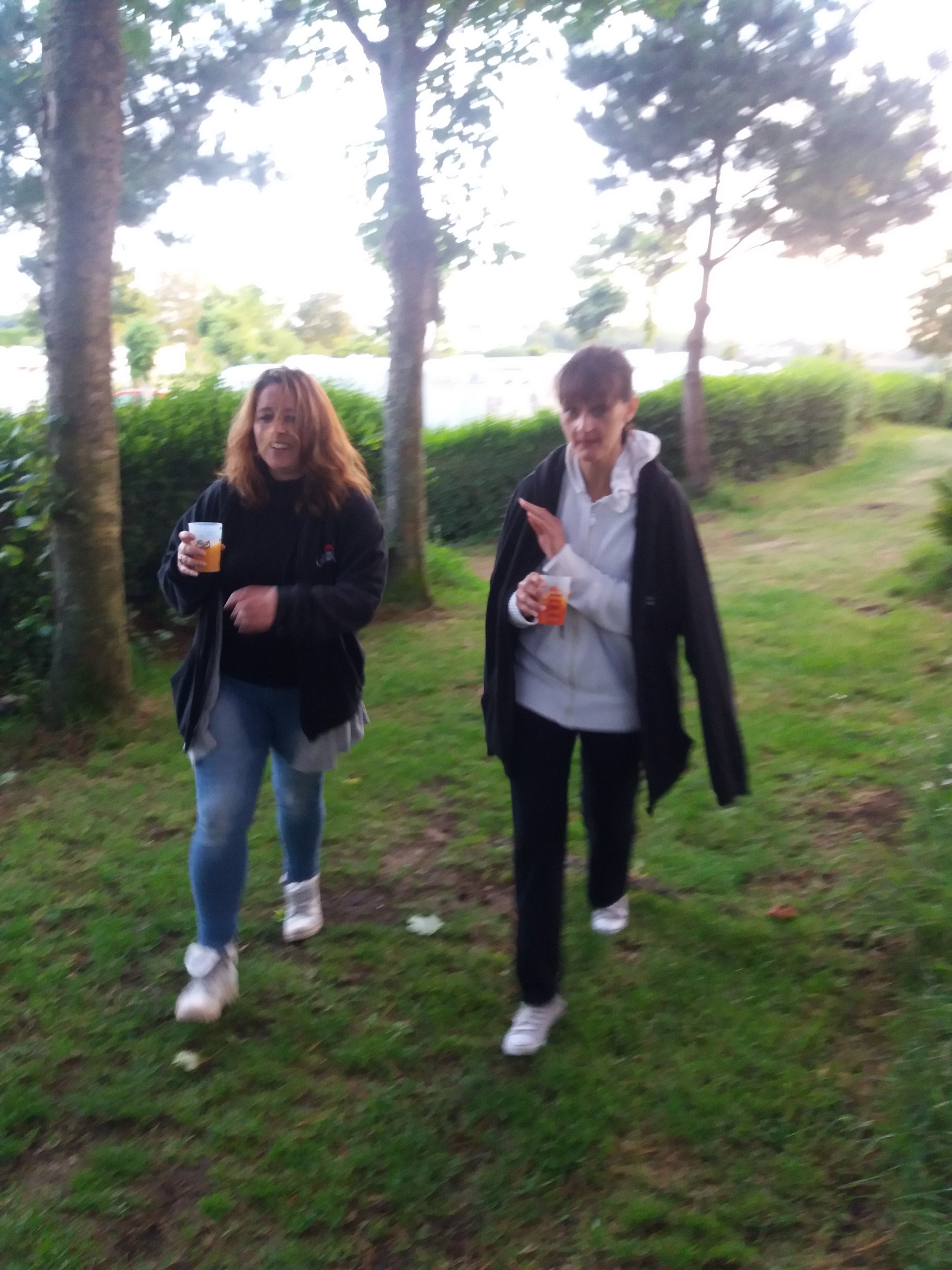 Balade dans le camping pour admirer le coucher du soleil